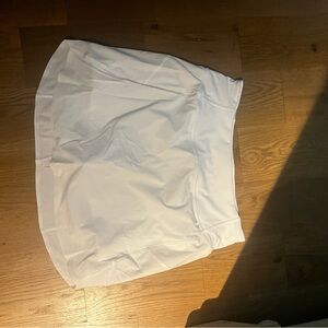 Athleta White Mini Bubble Skirt for Casual Resort Wear